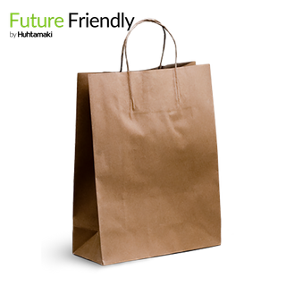Small Brown Kraft Twist Handle Bags 350 x 260 x 110 ctn/250 bundle/50