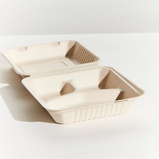 Sugarcane Natural 3 Part Dinner Clam -Large         ctn/200   slv/50