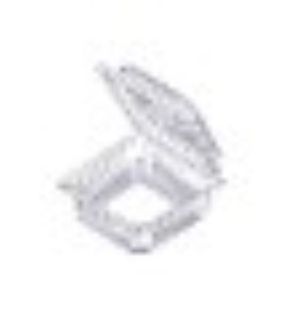 BZSNA11 - Katermaster Clear PET Snack/Burger Pack - Medium 128mm x 130mm x 61mm