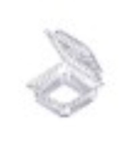 BZSNA11 - Katermaster Clear PET Snack/Burger Pack - Medium 128mm x 130mm x 61mm