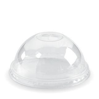 Biopak Domed Lid with straw slot (to suit clear BioCups)