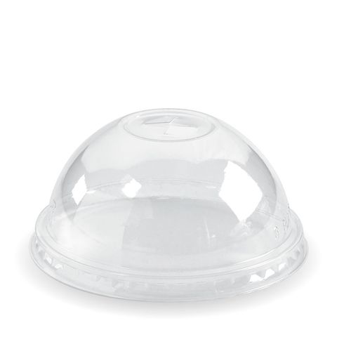 Biopak Domed Lid with straw slot (to suit clear BioCups)