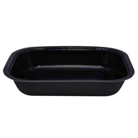DualPak Large Oblong Black Tray 1150ml