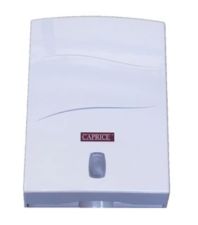 Caprice Interleaved Towel Dispenser (White ABS Plastic)