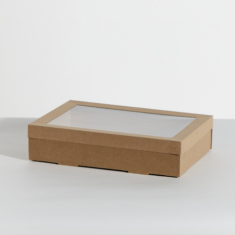 Kraft Brown MEDIUM Catering Box   359mm x 252mm x 80mm      ctn/100