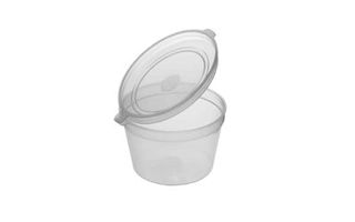 70ml PP Sauce Cup with Hinged Lid