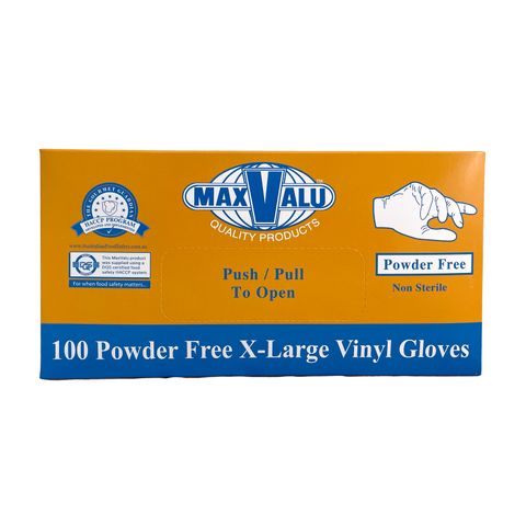 Ex-Large Vinyl Gloves - Powder Free
