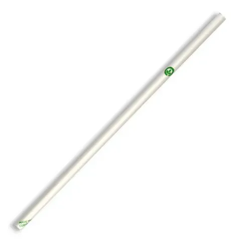 Biopak Regular White Paper Straws