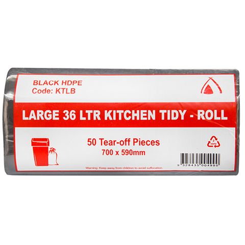 36lt Black Bin Liner