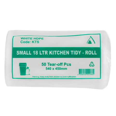 18lt Kitchen Tidy Liner - White