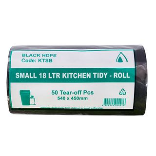 Black 18lt Bin Liner    ctn/1000