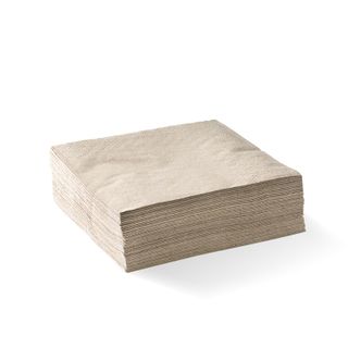 Biopak 2 Ply Kraft Cocktail Napkins