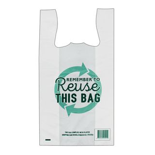 Large Reusable Singlet Bags     520mm x 290mm + 160mm          Ctn/500    Pk/50