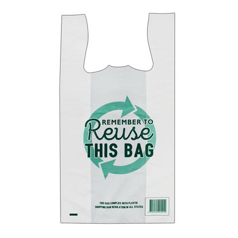 Large Reusable Singlet Bags     520mm x 290mm + 160mm          Ctn/500    Pk/50