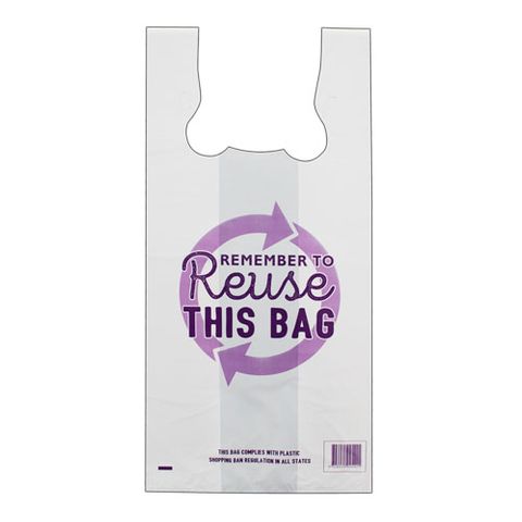 XL Reusable Singlet Bag 650mm x 330mm + 220mm  (Formerly Jumbo Singlet Bag Size)