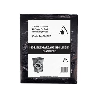 140lt Black Bin Liner