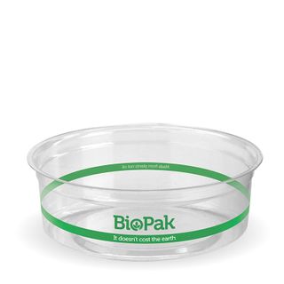 BioPak 240ml Clear Bio Bowls