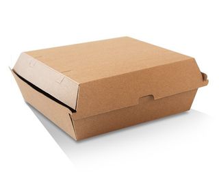 Dinner Box - Brown Kraft 178mm x 160mm x 80mm