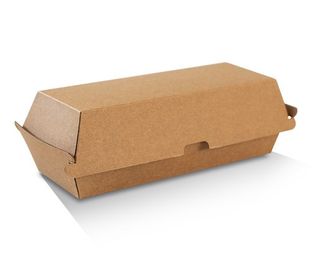 Hot Dog Box - Brown Kraft