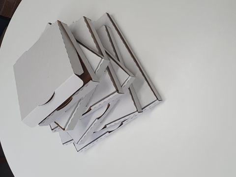 12" White    Pizza Box S/F         pack /100