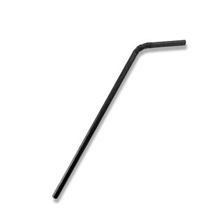 Black Paper Flexi Straw   ctn/2500