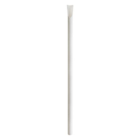 White Paper Spoon/Scoop Straw   ctn/2500   pk/250