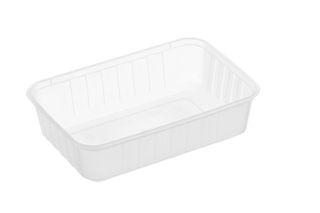 750ml Genfac Ribbed Rectangle Container