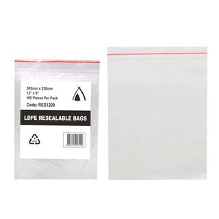 9 x 12 Resealable Bag