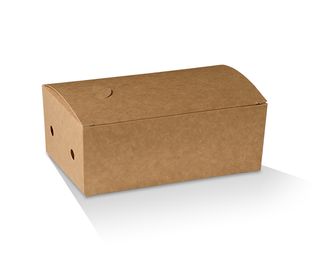 Snack Box - Small Kraft  ctn/250 slv/25   172mm x 104mm x 55mm