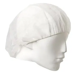 Disposable 21" White Crimped Hair Bouffant     ctn/1000