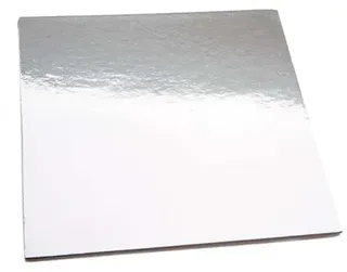 8' Silver Standard Cake Board - Square