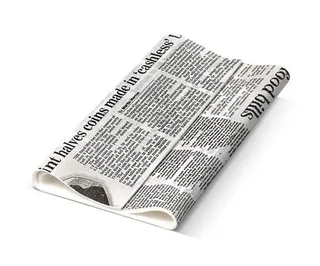 (Foopak) 1/3 Greaseproof Paper-  Newsprint Design