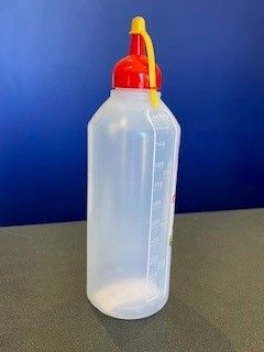 1lt Clear Plastic Squeeze Bottle