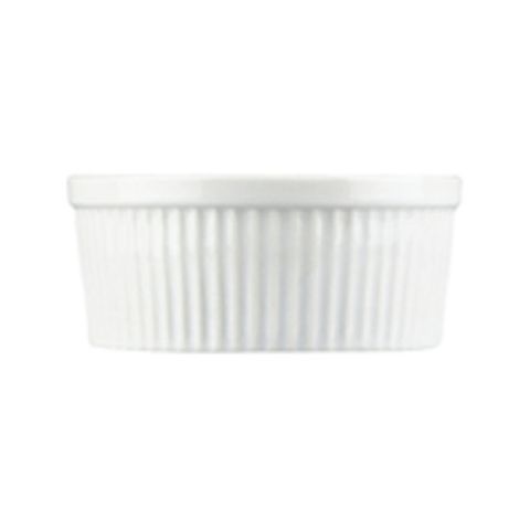 White Ribbed Souffle Ramekin 115mm x 50mm  (320ml)