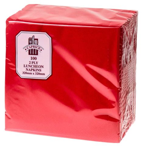 Caprice 2ply Lunch Napkin Red