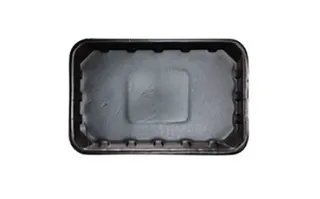 Foam Tray Black   8 x 5   SHALLOW      ctn/1000     slv/125