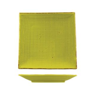 Square Plate Green (Bamboo) 250mm x 250mm     ctn/12