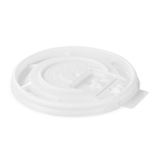 Shamrock SRL 12oz White Flat Lid with Lock    ctn/1000