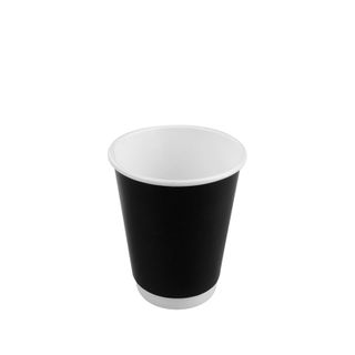 Shamrock 12oz Tall Double Smooth Wall Black Coffee Cups  ctn/500