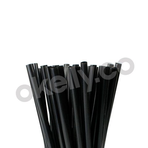 Oxo-Biodegradable Black Jumbo Straw ctn /3000
