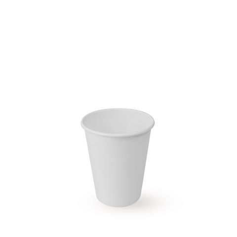 Shamrock 8oz White Regular Single Wall Cup  (80mm lid)