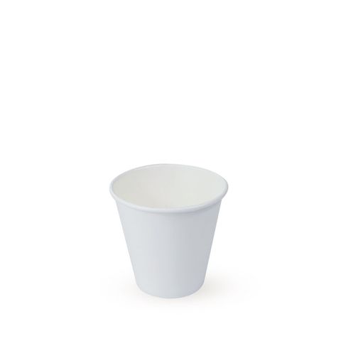 Shamrock 8oz White Short Single Wall Cup (90mm Lid)