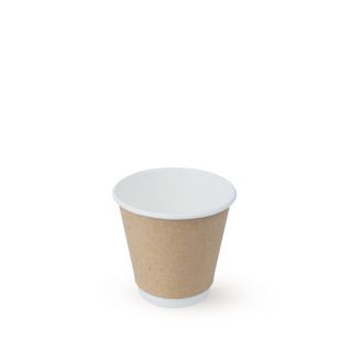 Shamrock 8oz Short Kraft  Double Wall Coffee Cup