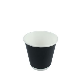 Shamrock 8oz Short Double Wall Black Cup   ctn/500