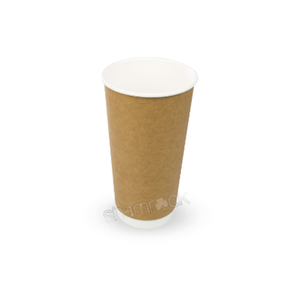 Shamrock 20oz Double Wall Kraft Coffee Cup   ctn/300