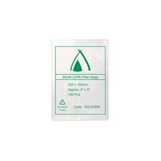 230 x 150mm 50um LDPE Bags
