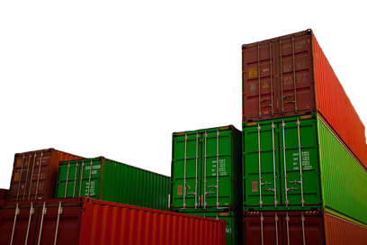 Stack of shipping containers