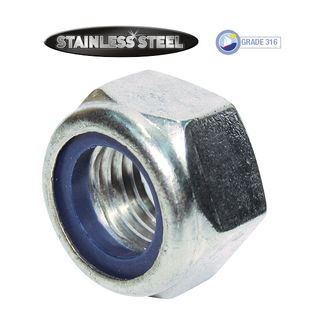 Nylon Insert Lock Nuts - Stainless Steel