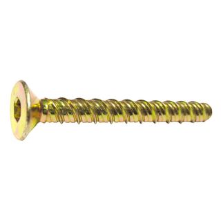 Countersunk Screwbolt - Yellow Zinc