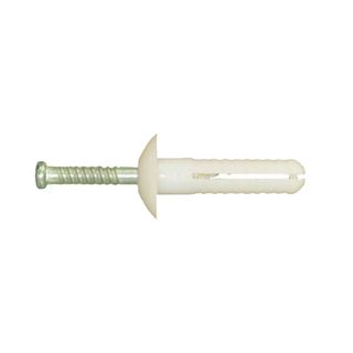 Mushroom Head Nylon Anchors - Stainless Steel